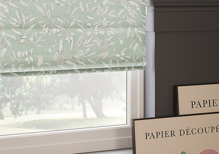 Aviary Velvet, Eucalyptus - Twist&Fit Roman Blind - Image 5